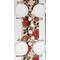 Wizardi 13.75" x 67" Festive Poinsettias Christmas Table Runner
